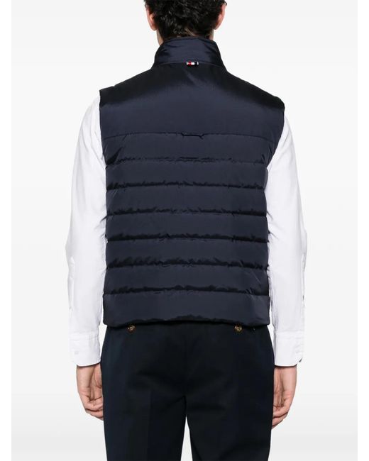 Thom Browne 4-Bar Bodywarmer in het Blue voor heren