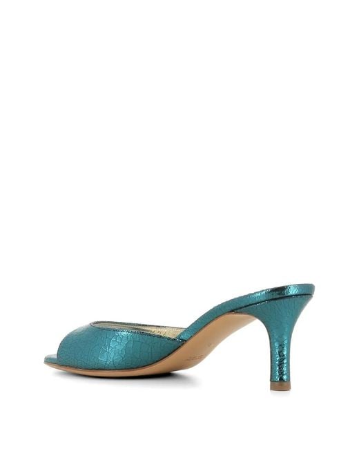 Antonio Barbato Maestri Veneziani Green Open-Toe Leather Sandals