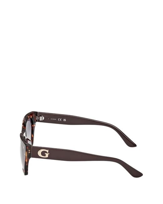 GUESS EYEWEAR Brown Lunettes De Soleil À Monture Géométrique