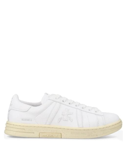 Premiata White Russell Sneakers