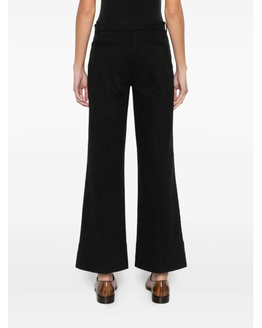 Quelledue Black Melody Flared Trousers