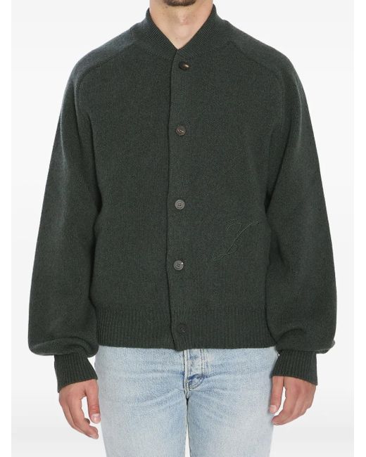 Jacquemus Green Pallone Cardigan Sweater for men