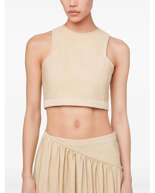 Rabanne Cropped Top in het Natural