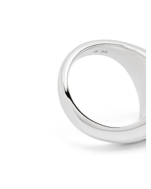 Ivy polished-finish ring Tom Wood de color White