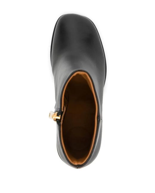 Chloé Black Sleek Leather Boots For