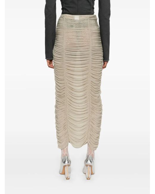 Elena Velez Natural Parlour Midi Skirt