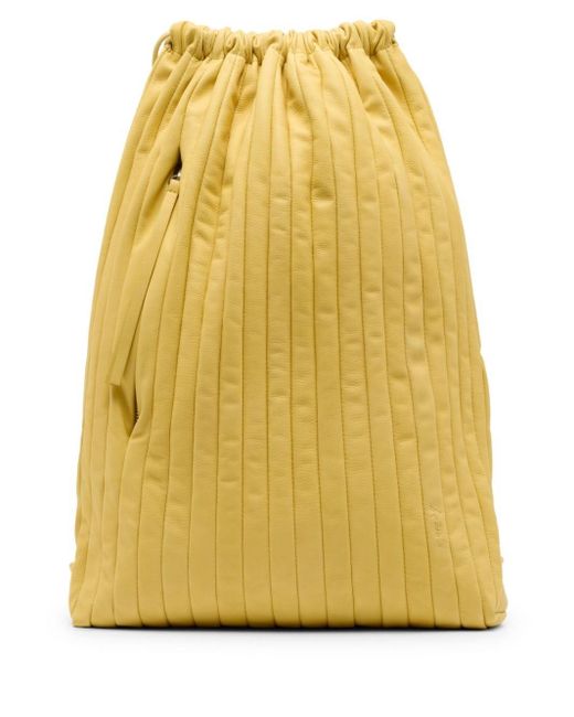 Marsèll Yellow Arriccia Leather Backpack