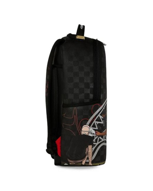 Sprayground Black Midnight Mural Backpack for men