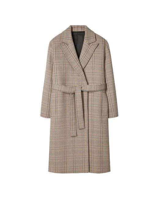 Paul Smith Natural Check-Belted Coat