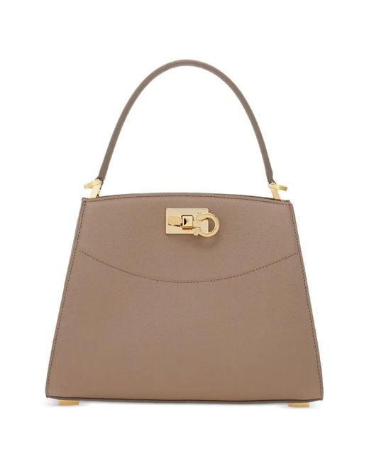 Ferragamo Natural New Studio Box Bag (Xs)