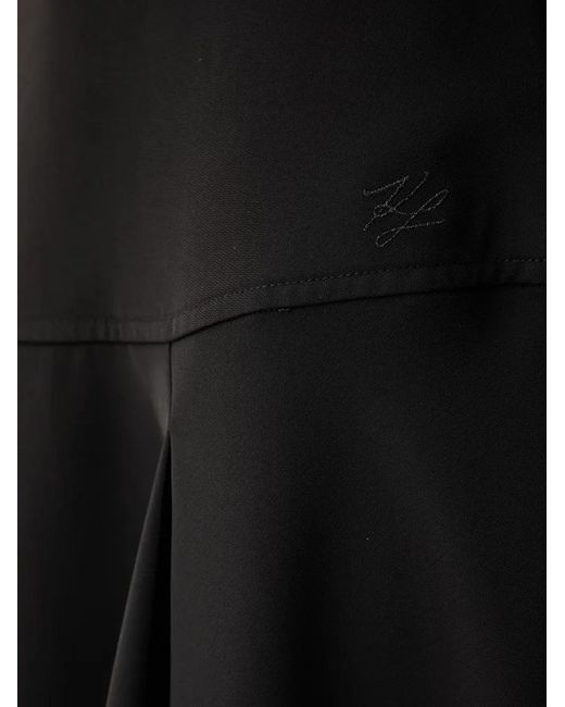Karl Lagerfeld Black Colour-Block Sleeveless Dress