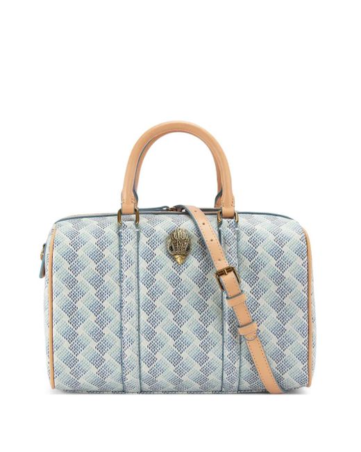 Kurt Geiger Blue Camden Boston Tote Bag