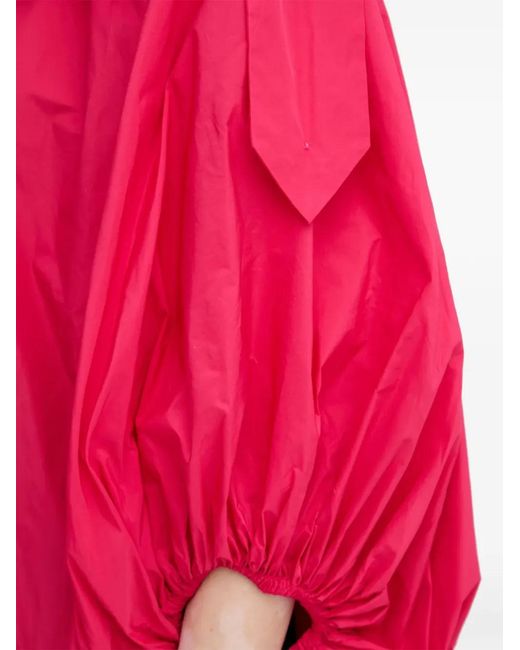 MMC Studio Pink Balloon-Sleeve V-Neck Top