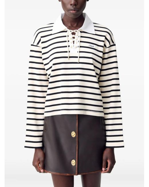 Claudie Pierlot ボーダー Tシャツ White
