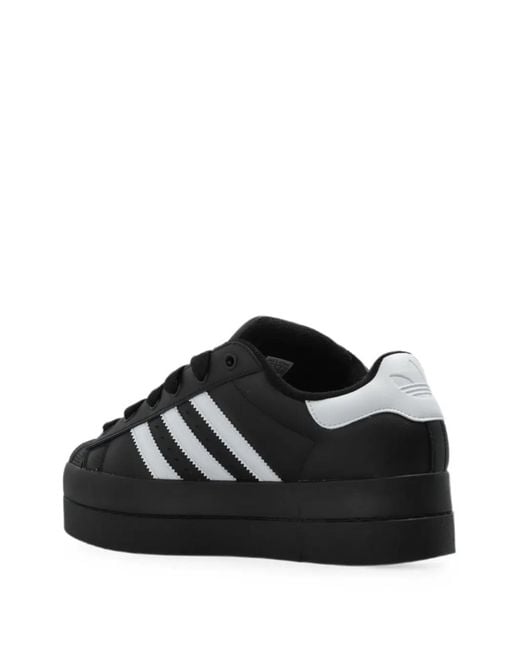 Adidas Black Superstar Stack Sneakers
