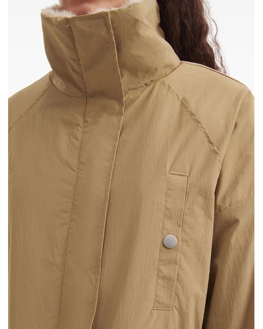 B+ AB Natural Faux-Fur Trim Jacket