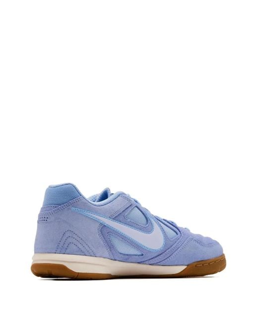 Nike Blue Suede Panelled Sneakers