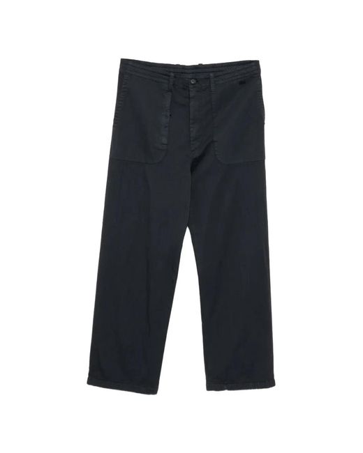 Massimo Osti Studio Blue Patch Pocket Trousers for men
