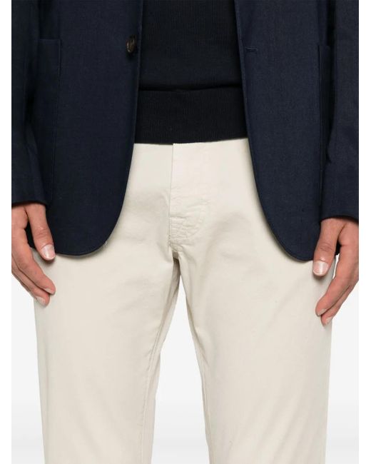 Corneliani Straight Broek in het White voor heren
