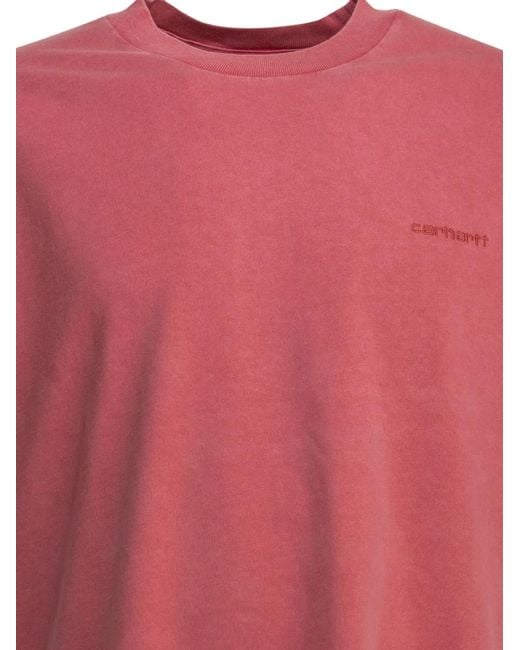 Carhartt Pink Benton T-Shirt for men