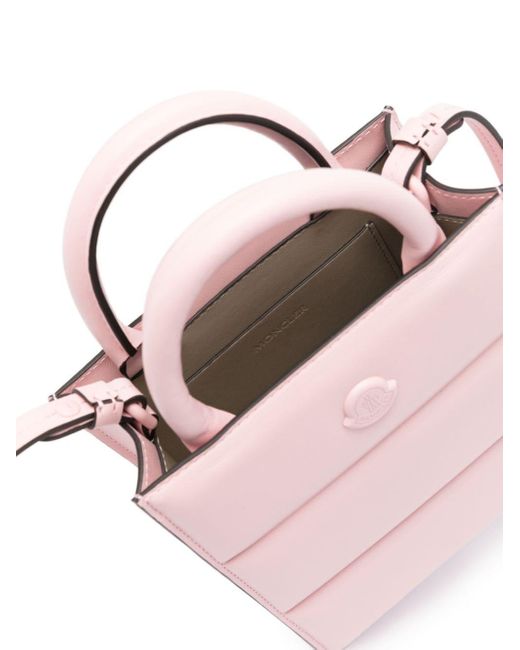 Moncler Pink Doudoune Leather Mini Bag