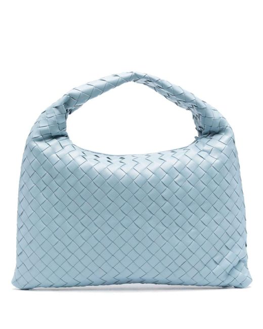 Bottega Veneta Blue Small Hop Leather Bag