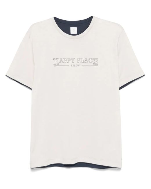メンズ Eleventy プリント Tシャツ White