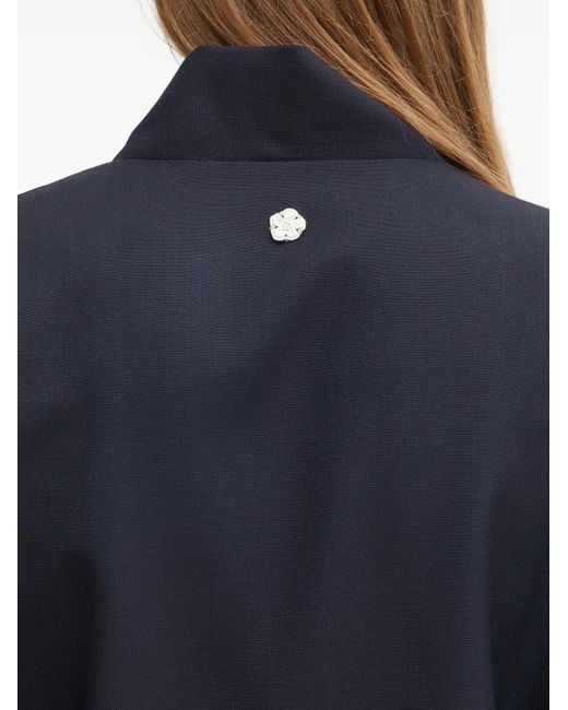 KENZO Gebundene Jacke mit Blumendetail in Blue für Herren