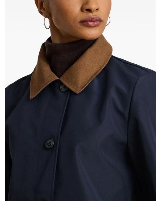 Ralph Lauren Blue Collared Barn Coat