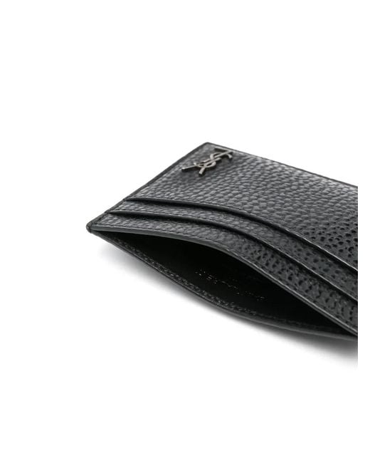 Saint Laurent Black "Tiny Cassandre" Cardholder for men