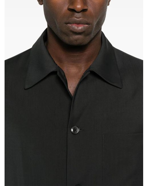 Giacca-Camicia Con Tasche di Barena in Black da Uomo