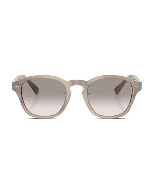 Brunello Cucinelli Gray Round-Frame Sunglasses for men