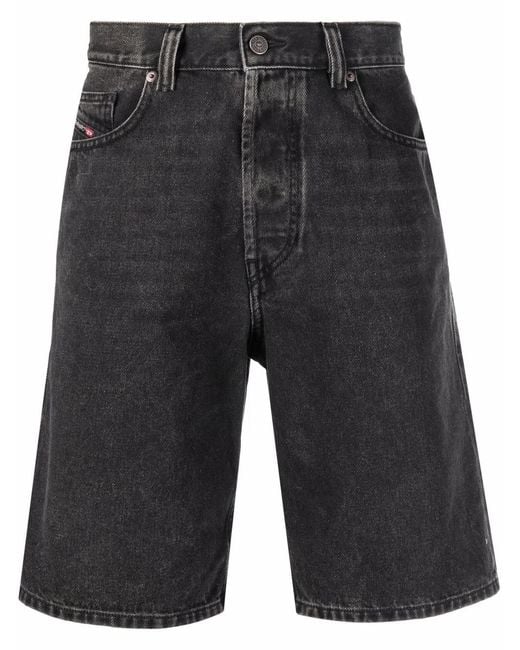 DIESEL Gray D-Macs-Z Denim Shorts for men