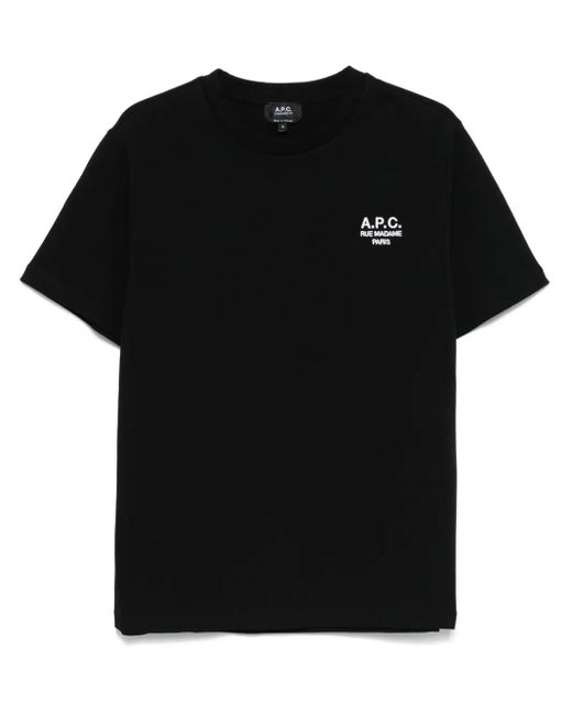 A.P.C. Black T-Shirts And Polos