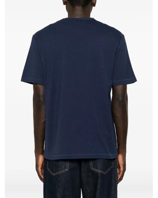 KENZO Blue Cherry-Print T-Shirt for men