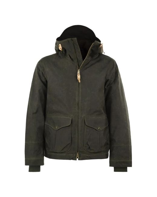 Ceccarelli Black High-Collar Hooded Jacket for men