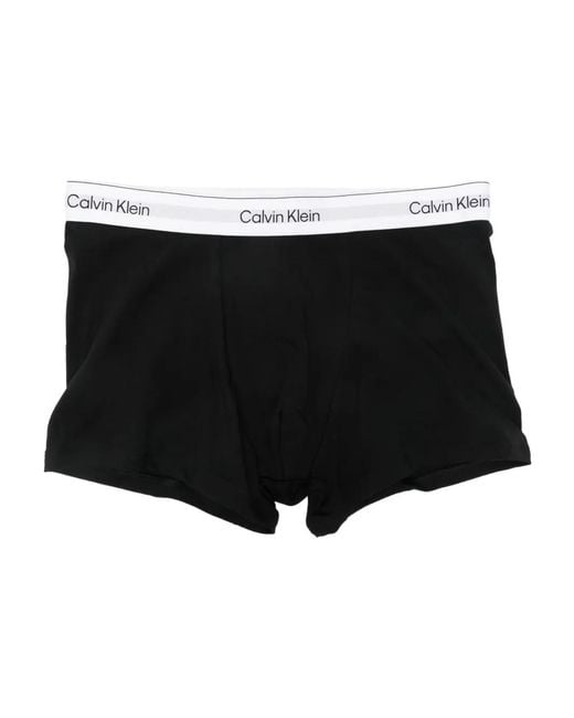 Calvin Klein Black Logo-Waistband Boxers (Set Of Five) for men