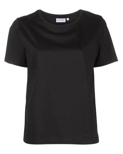 Calvin Klein Black Round-Neck Short-Sleeved T-Shirt