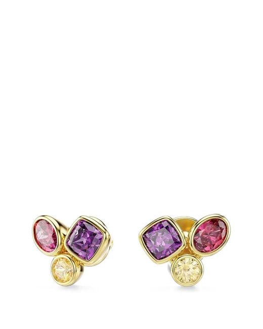 Swarovski Pink Imber Crystal-Embellished Stud Earrings