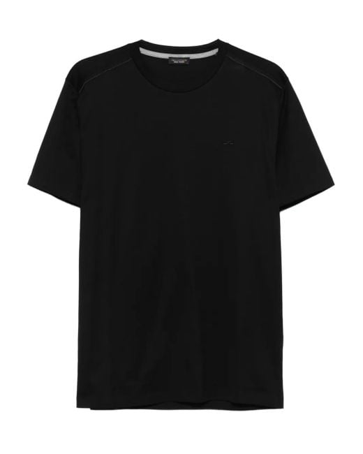 Paul & Shark Black Cotton T-Shirt for men