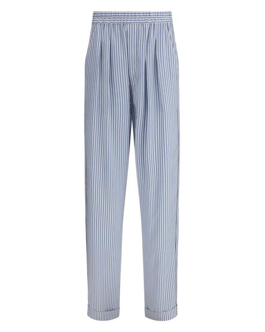 Tom Ford Blue Striped Silk Trousers