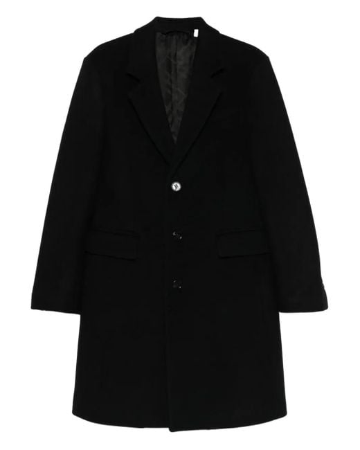Cappotto Monopetto di Burberry in Black da Uomo