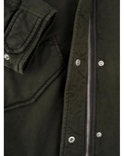 Aspesi Gabardine Jas Met Capuchon in het Gray