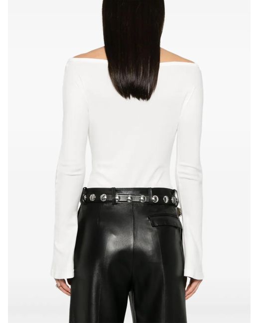 Courreges White Cut-Out Bodysuit