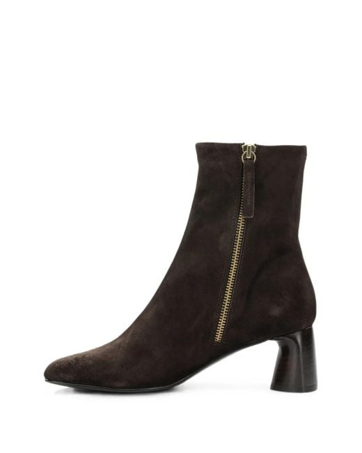 Halmanera Black Suede Ankle Boots