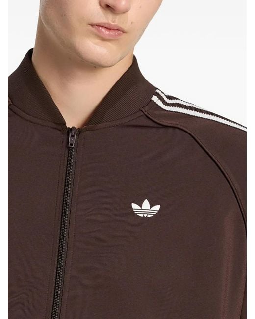 Adidas Brown Britcore Superstar Track Jacket for men