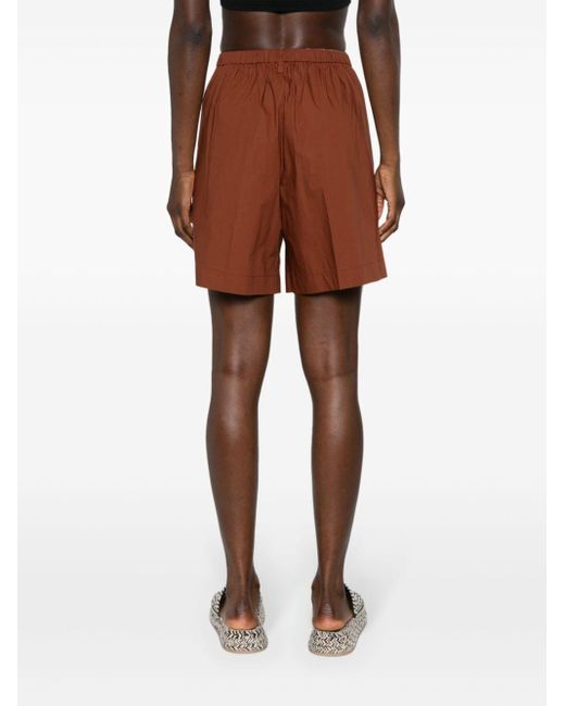 Forte Forte Brown High-waist bermuda shorts