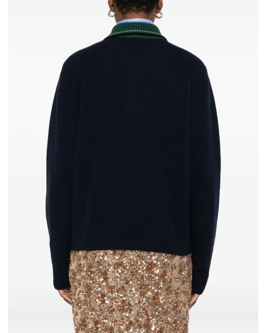 N°21 Black Buttoned Polo Top