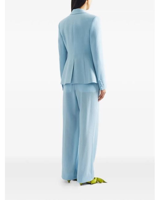 Erdem Blue Concealed-Fastening Trousers