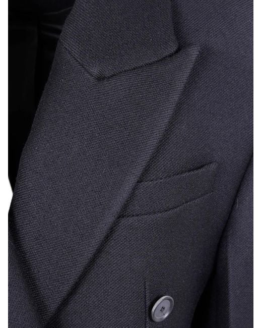 Rohe Blue Double-Breasted Coat